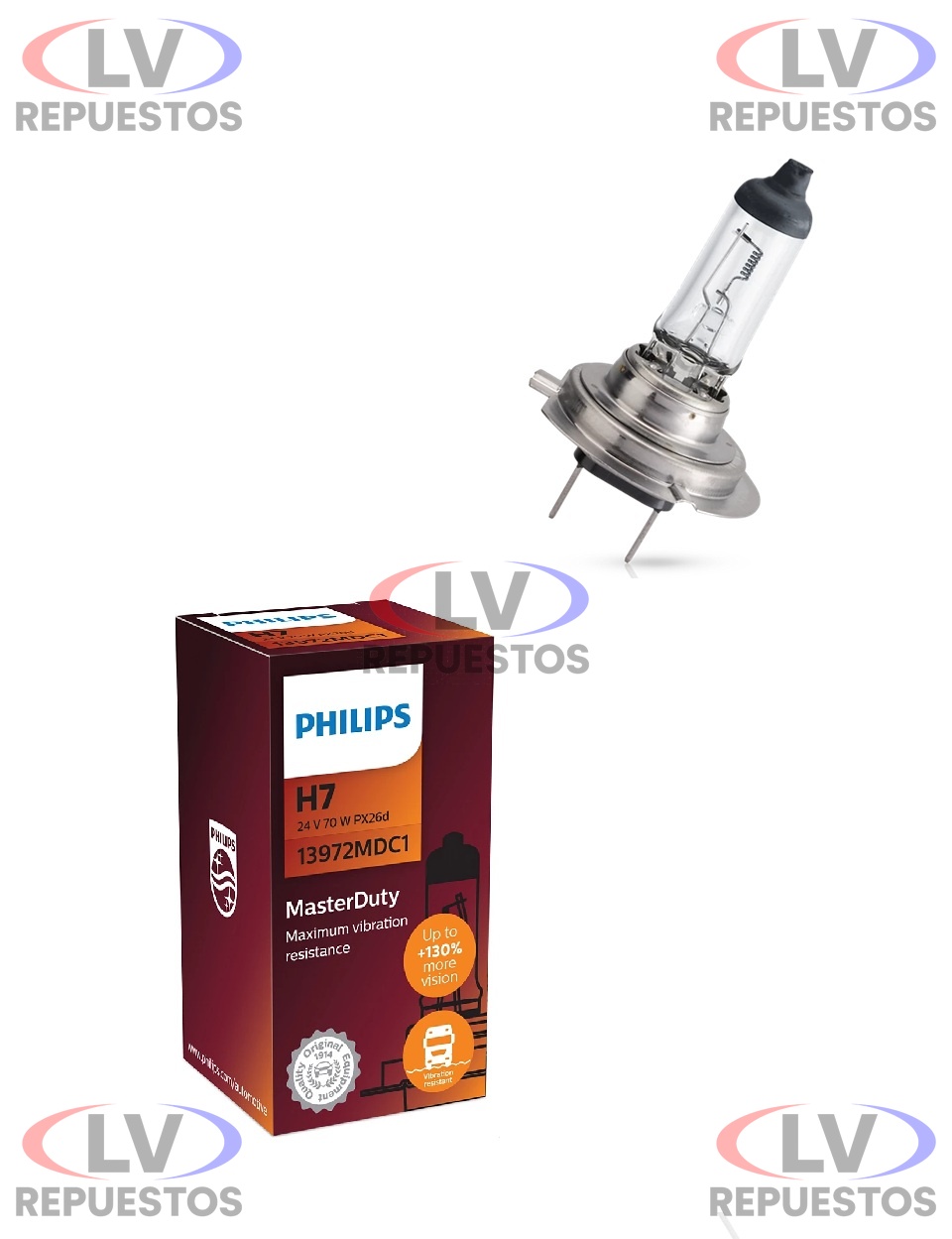 FOCO 24V 70W H7 PHILIPS