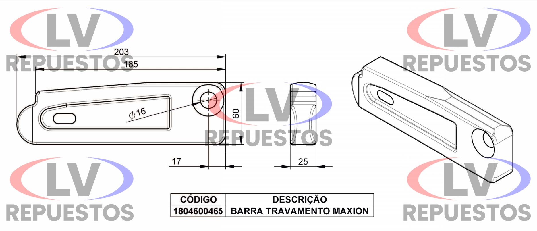 TRABA 5TA RUEDA SISTEMA MAXION SILPA