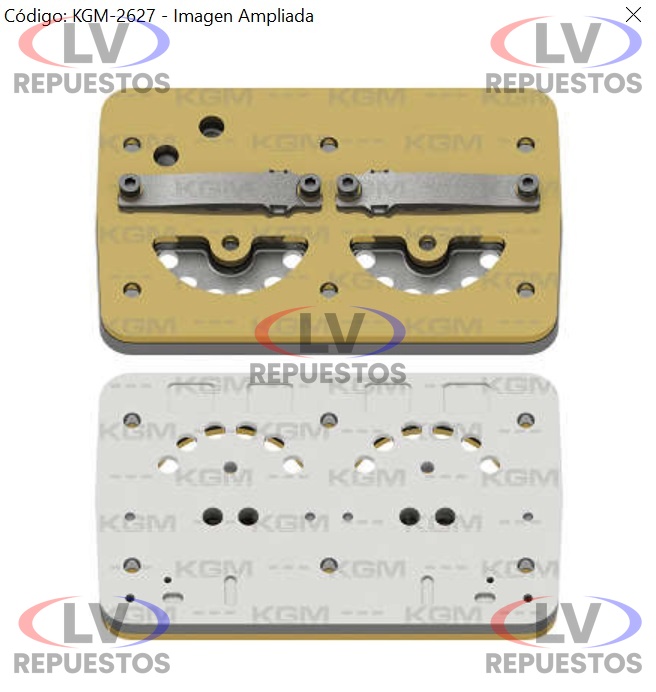 ENTRETAPA COMPRESOR AIRE SUPERIOR/INFERIOR KNORR 88MM LP49 KGM