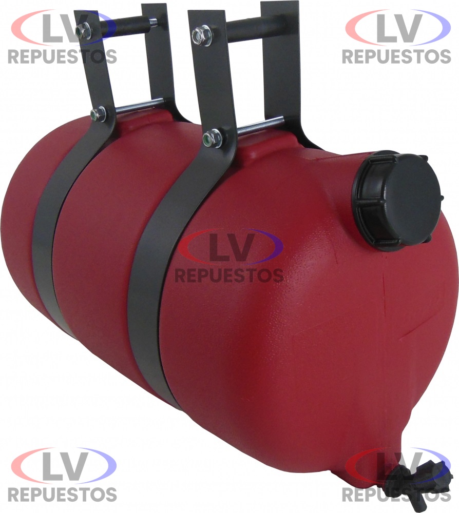 TANQUE RESERVORIO AGUA CARRETA 26L ROJO BEPO