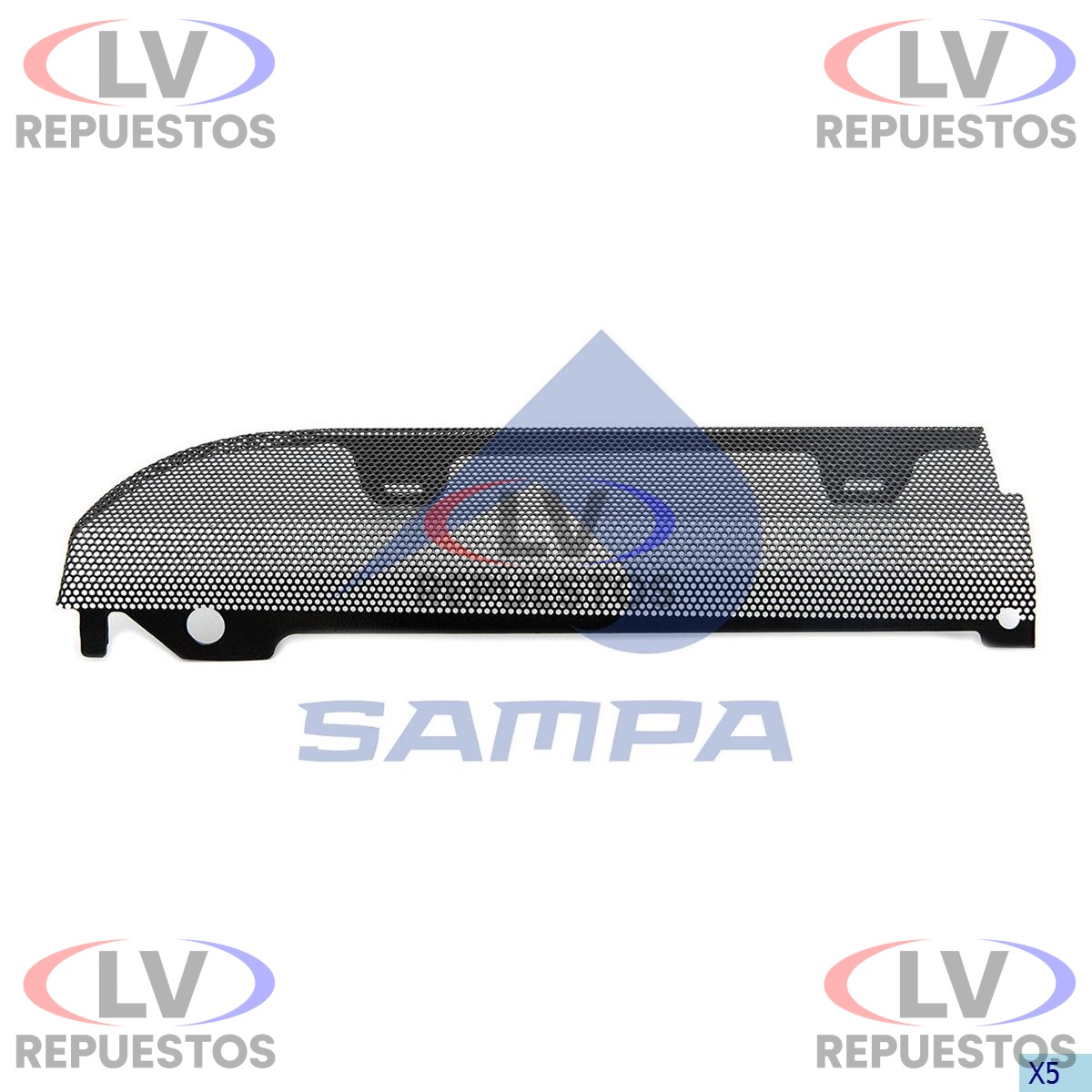 REJILLA PARAGOLPE CENTRAL LI ALTO S5 G SAMPA