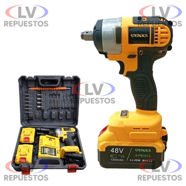 PISTOLA DE IMPACTO A BATERIA 48V 320NM SATE