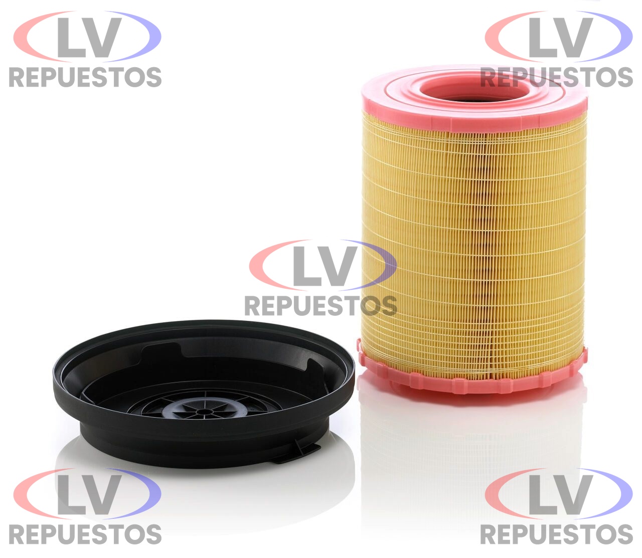 FILTRO AIRE MBB ATEGO C/ TAPA MANN FILTER