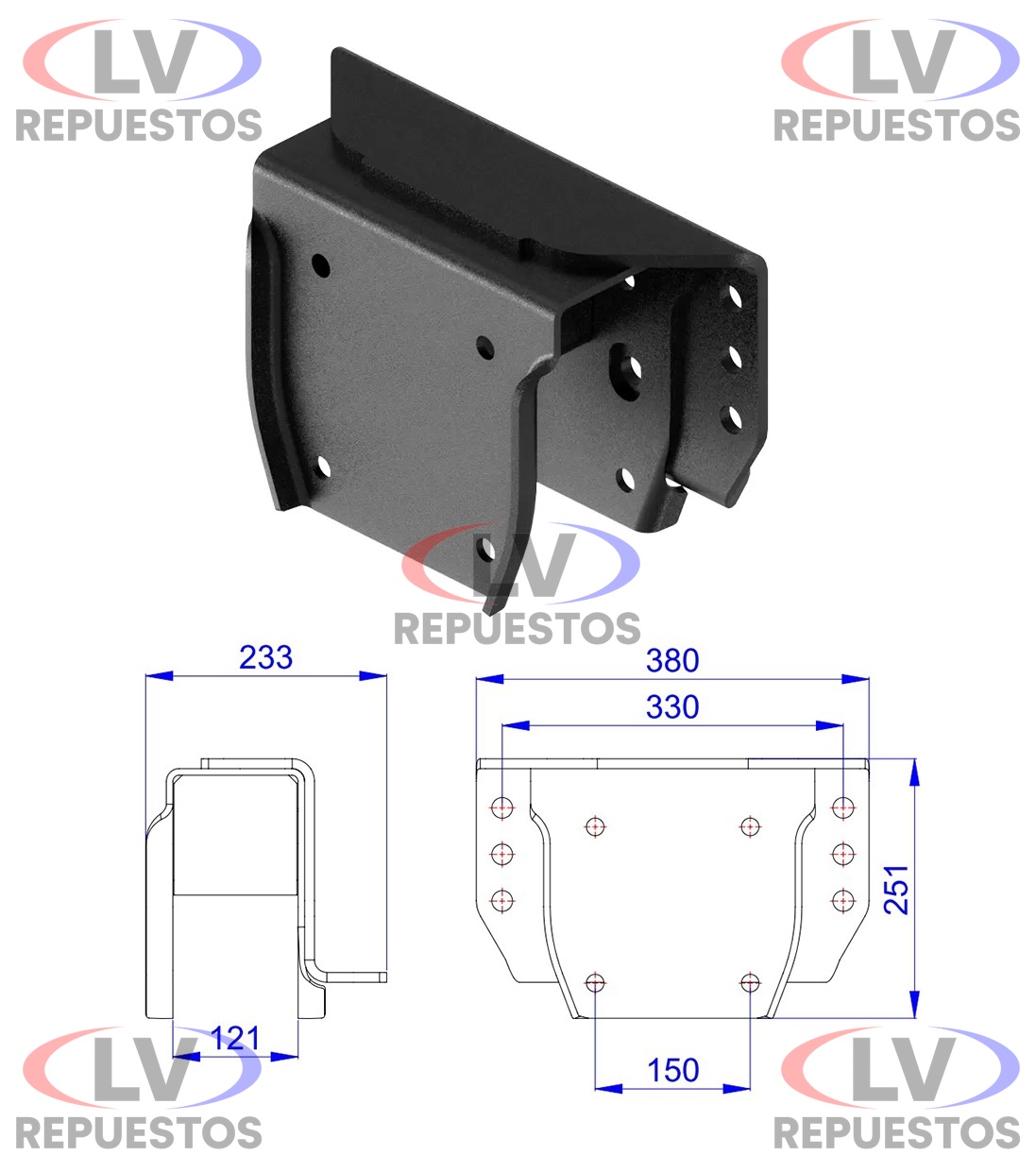 SOPORTE BALANZA TR TRUCK LI SC/VL OLIVO