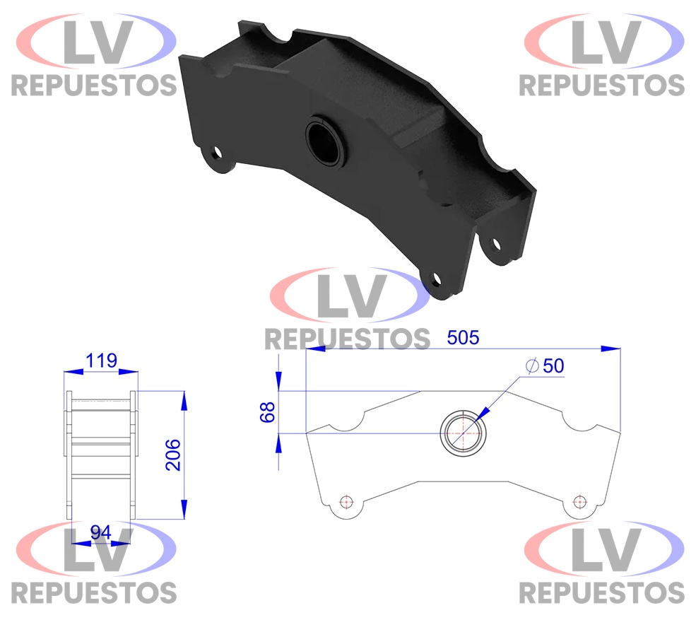 BALANZA CARRETA TRUCK SCHIFFER 2003 DE 50MM OLIVO