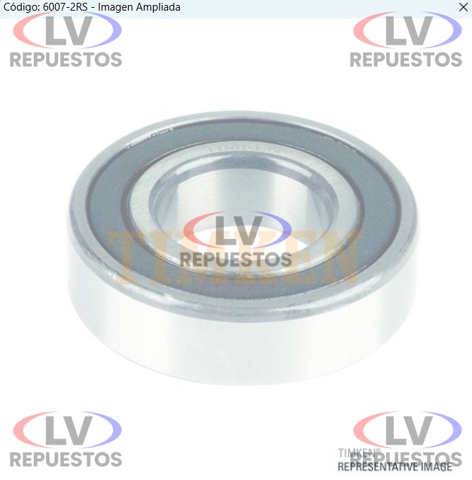 RULEMAN 6007 35X62X14MM EJE BOMBA INYECTORA TIMKEN