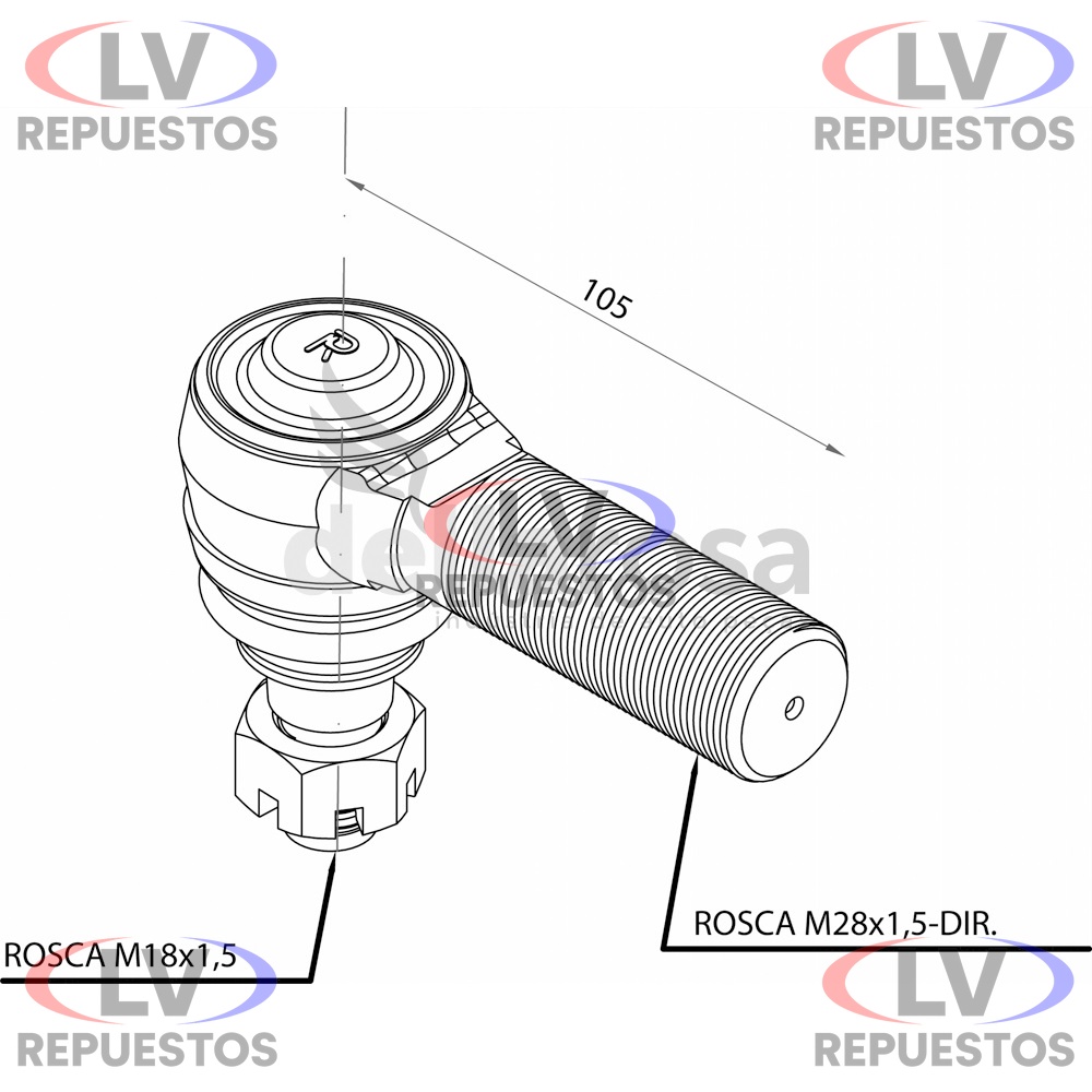 MU�EQUIN DIRECCION LD 24MM MB1113 DELLAROSA