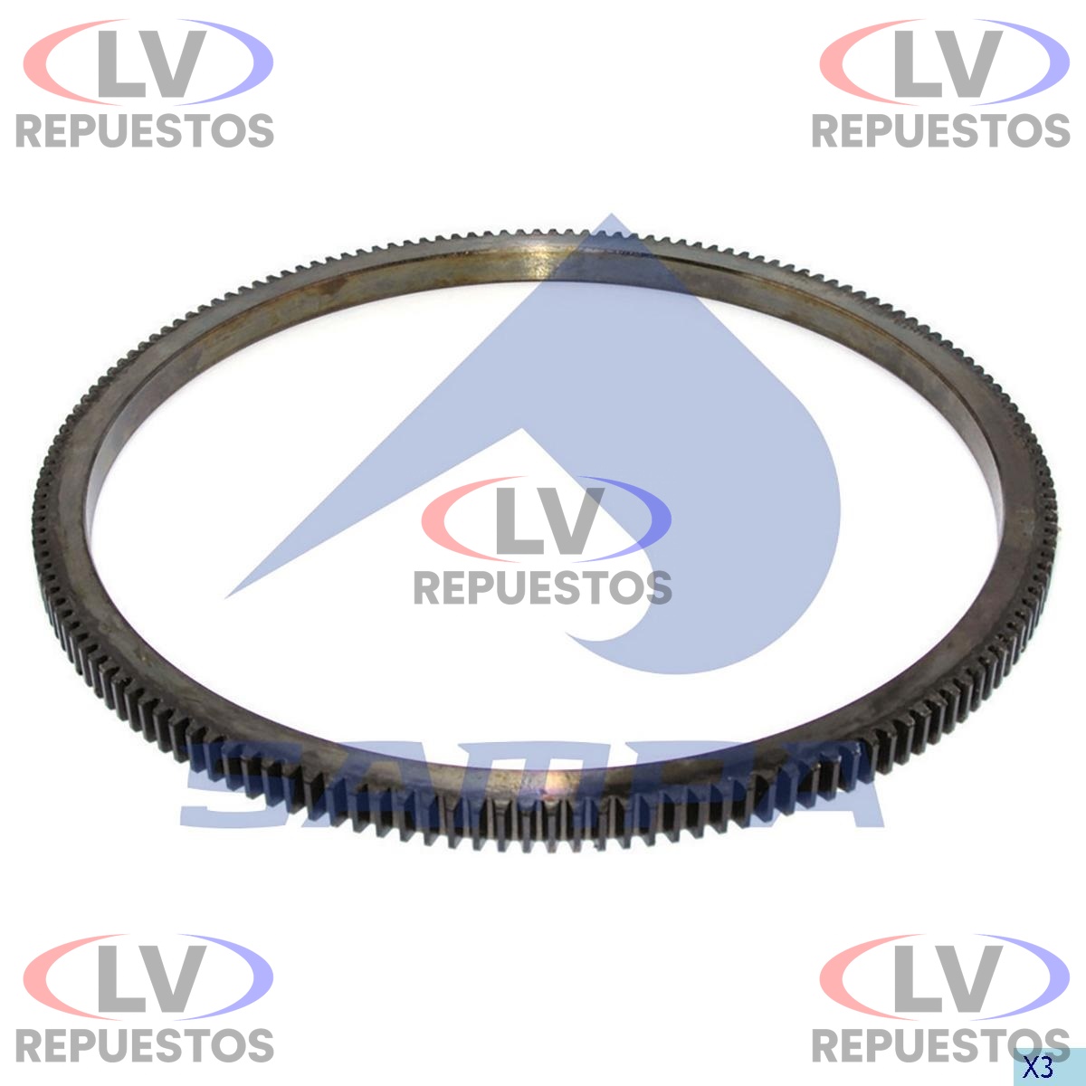 CORONA VOLANTE MOTOR 158 DIENTES RECTOS S4 SAMPA