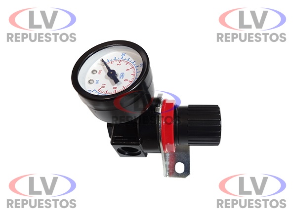 RELOJ REGULADOR PRESION DE 1/4" C/ MANOMETRO ENGATCAR