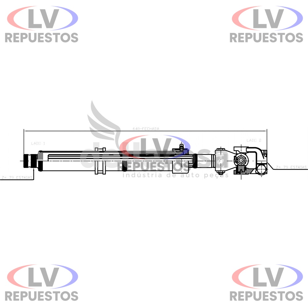 COLUMNA DIRECCION SC P94/114/S5 P310/420 640MM DELLAROSA