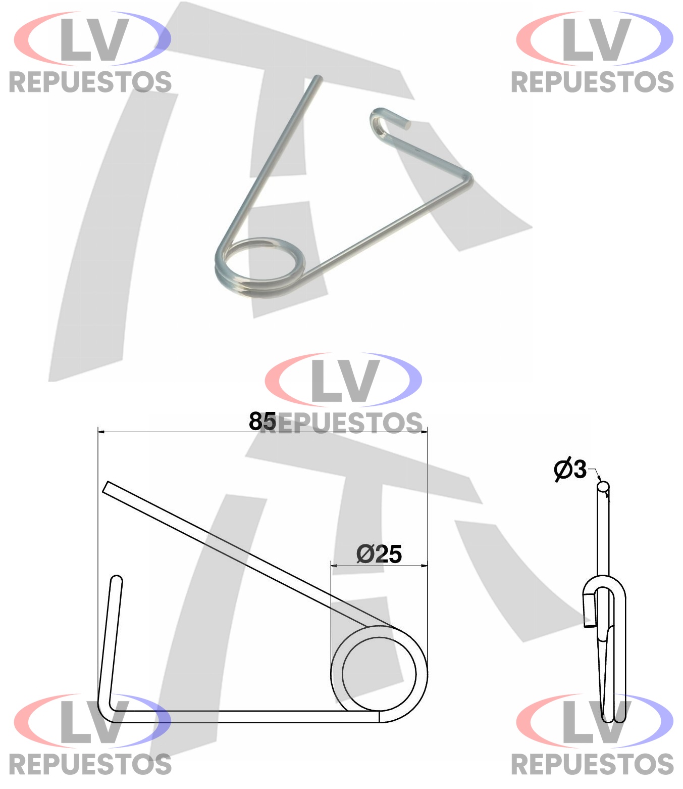 SEGURO TAPA GRANELERO 85/90MM THOR