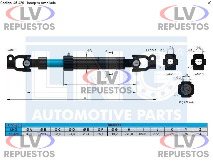 COLUMNA DIRECCION SC112/113T LNG