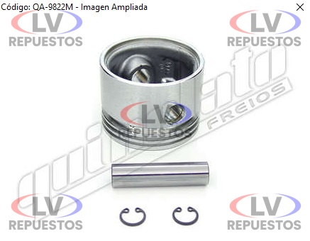 PISTON COMPRESOR AIRE C/ ARO VARGA 70MM 0.25 QUINELATO