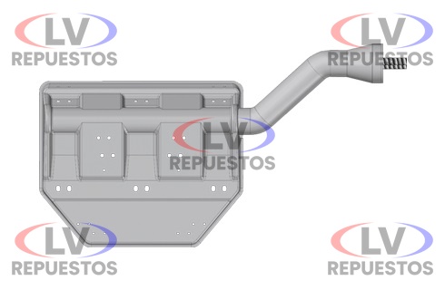 SOPORTE GUARDA BARRO TRAS. S4 LD PRISIONERO VERTICAL FADO