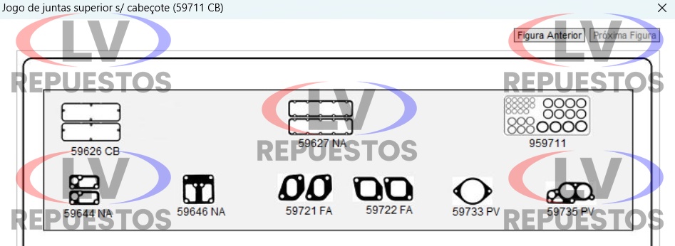 JUNTA PARCIAL TAPA MOTOR SC-111/112 SANTA CRUZ