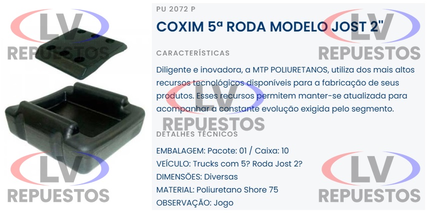 GOMA 5TA RUEDA SISTEMA JOST CHICO MTP