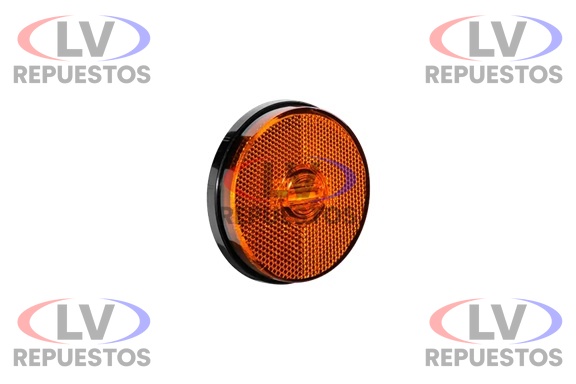FARITO LATERAL S/ BASE REDONDO AMARILLO LED BIVOLT TIPO RANDON SINALSUL