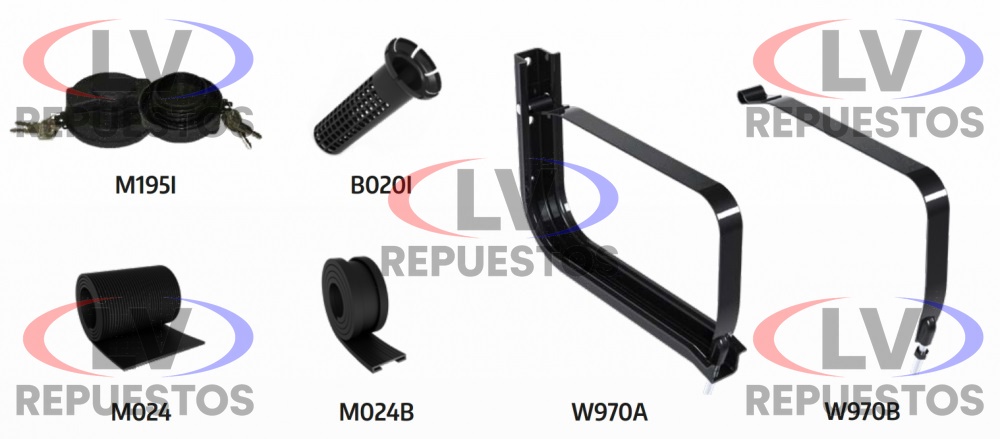 KIT TANQUE DE COMBUSTIBLE 80L PLASTICO MBB 608 BEPO