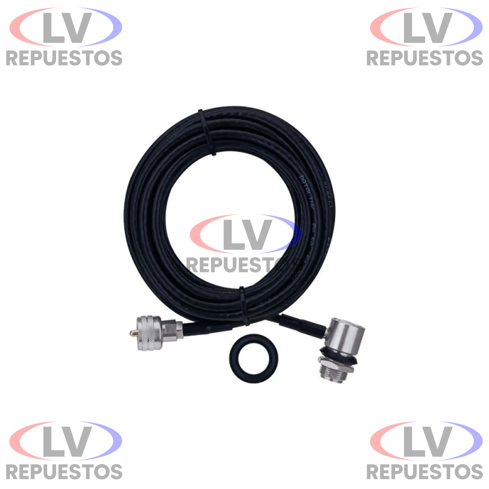 CABLE ANTENA RADIO PX B-2080 C/ CONECTOR UHF MACHO 5.5MTS AQUARIO