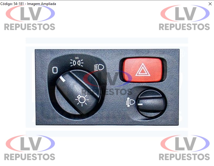 MOLDURA LLAVE FARO/PISCA ALERTA CON REGULAJE S5 PGR LNG