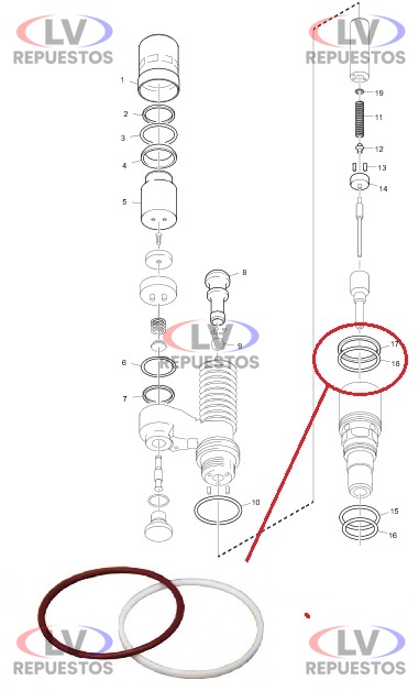 REPARO PICO INYECTOR S4 PDE SCANIA ORIGINAL