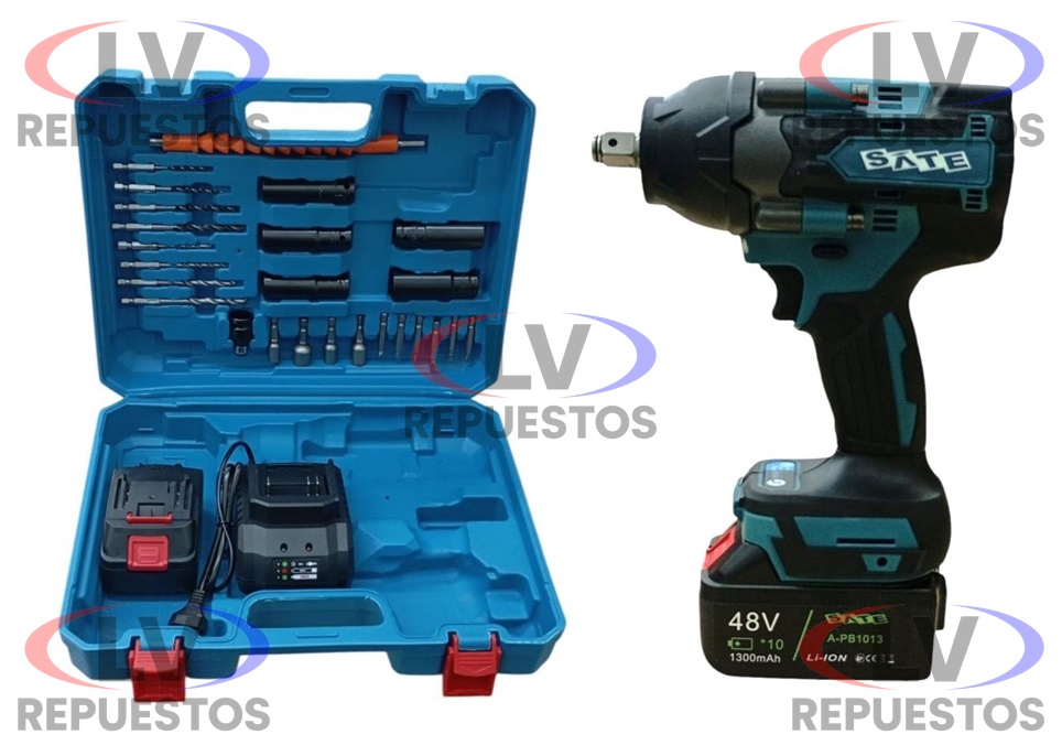 PISTOLA DE IMPACTO A BATERIA 48V 600NM SATE