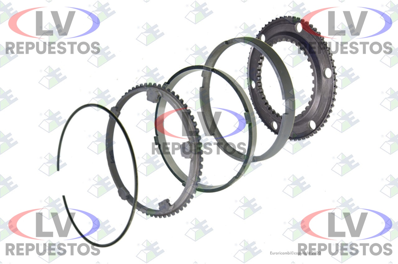 KIT SINCRONIZADOR 2DA/3RA PARCIAL GRS0925/905/0905 EURORICAMBI