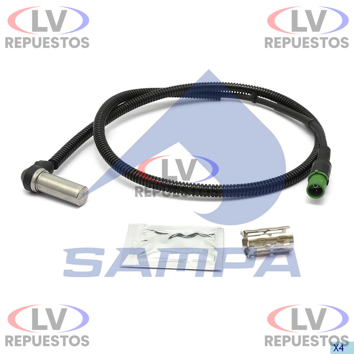 SENSOR FRENO ABS TR 1150MM CURVO SC S5 SAMPA