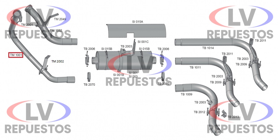 CA�O ESCAPE SALIDA MOTOR 3.1/2" SC-112 FABBOF