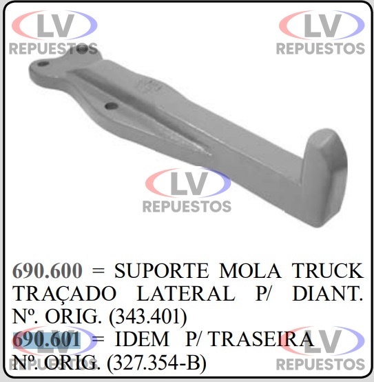 SOPORTE ELASTICO LATERAL TRUCK TRASADO DT FAMA