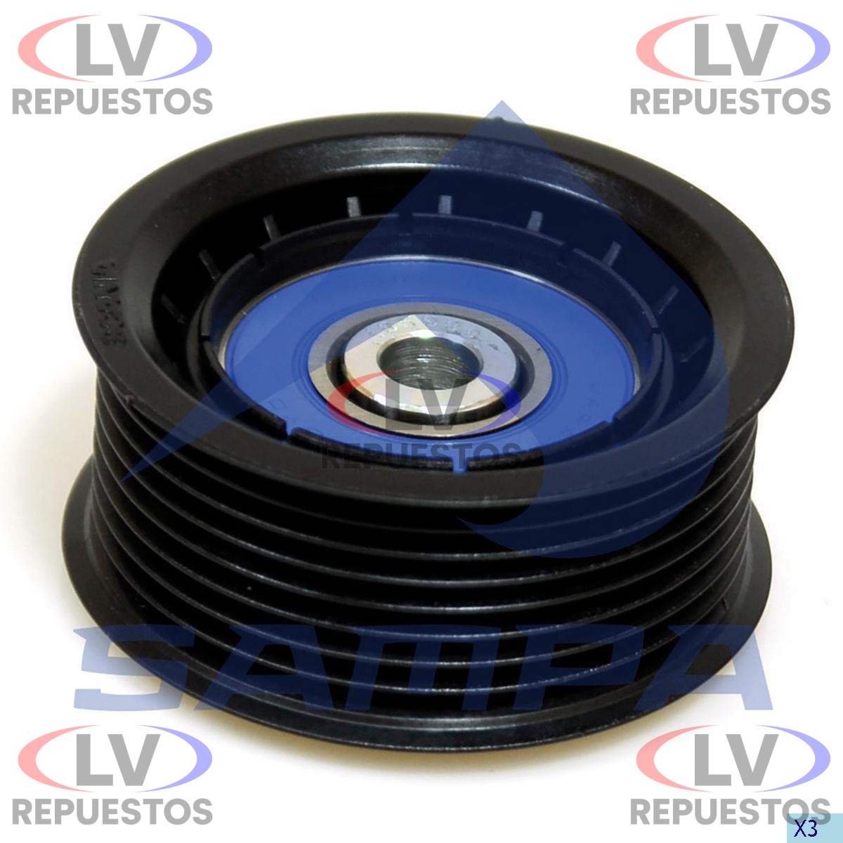 POLEA TENSOR CORREA CHICO RANURADO 8PK PLASTICO S5 SAMPA