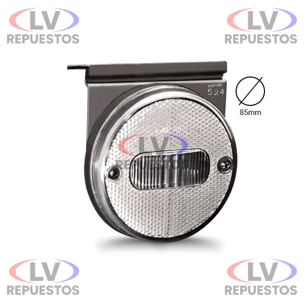 FARITO LATERAL C/ BASE REDONDO BLANCO LED 24V/12V TIPO GUERRA PRADOLUX