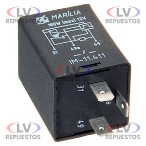 RELAY AUXILIAR 12V 3/PATITAS MARILIA