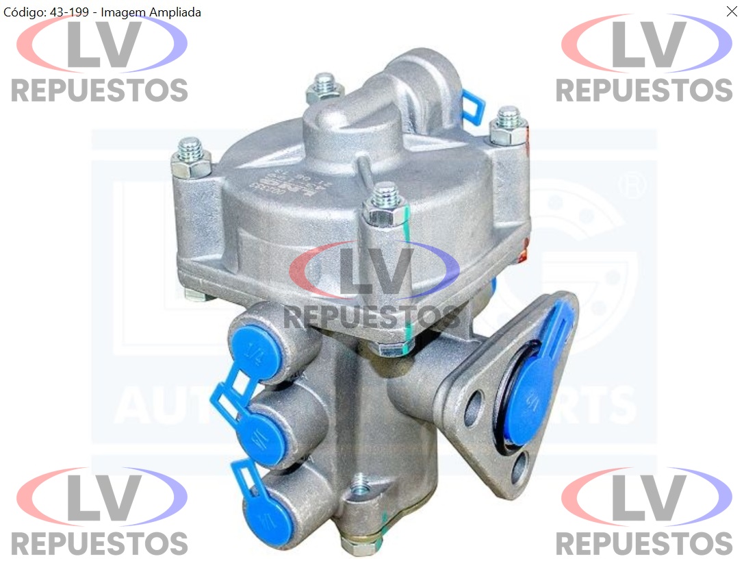 VALVULA DISTRIBUIDORA CARRETA 3 SALIDAS 1/4X1/2 LNG