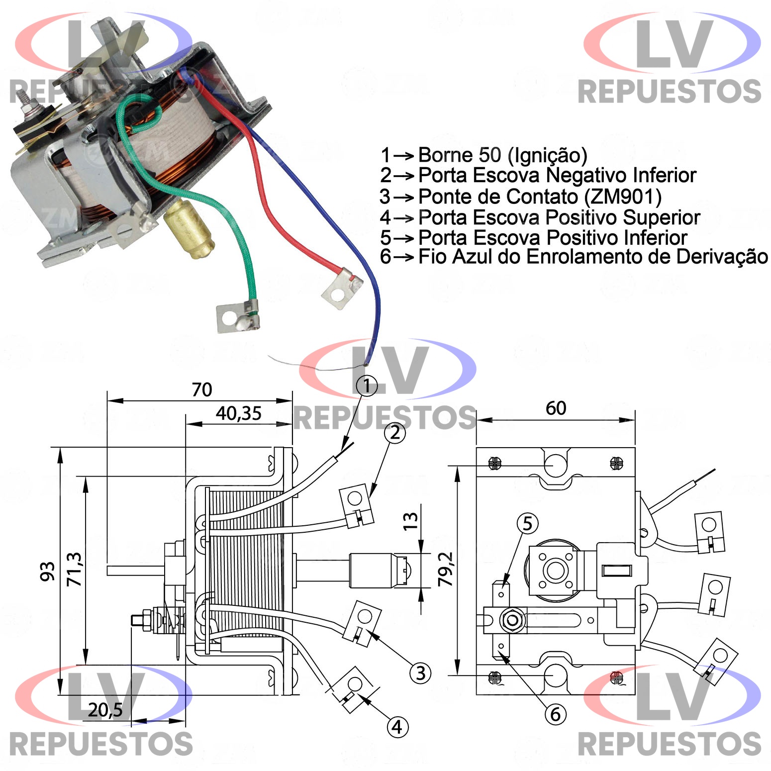 AUTOMATICO ARRANQUE GRANDE 24V SC-112/113 ZM