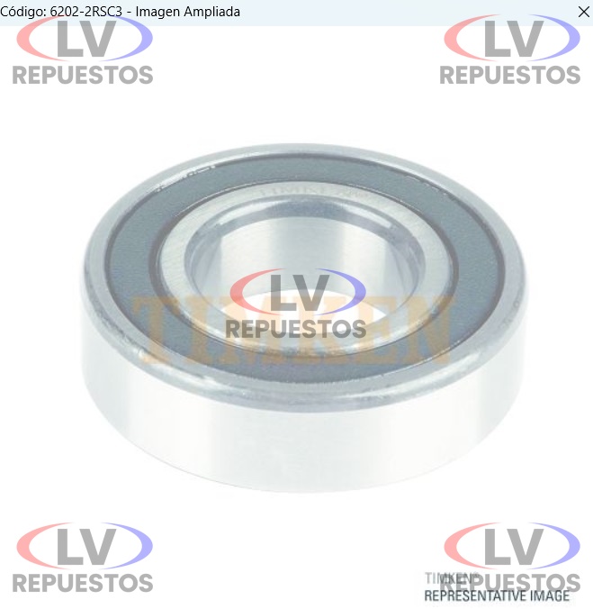RULEMAN 6202 15X35X11MM TAPA TR ALTERNADOR SC-124 TIMKEN