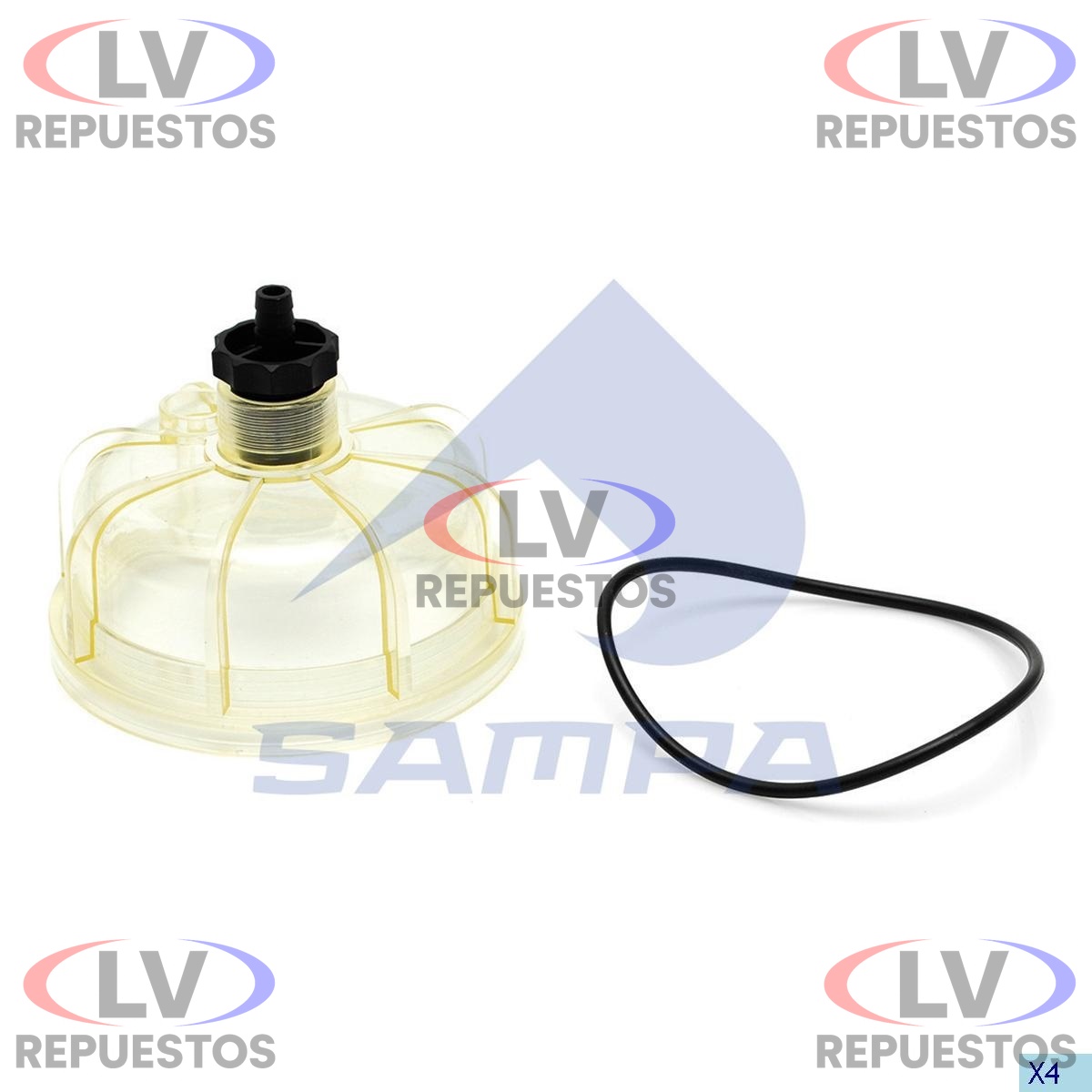 VASO DE FILTRO TRAMPA DE AGUA RACOR SAMPA