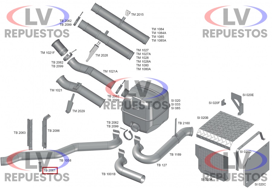 ABRAZADERA SOPORTE TUBO ESCAPE 4.1/2" INOXIDABLE S4/S5 FABBOF