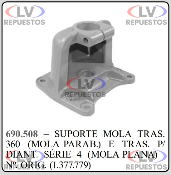 SOPORTE ELASTICO PARABOLICO TR SC S3 FAMA