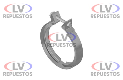 ABRAZADERA TUBO ESCAPE 4.1/2" INOXIDABLE SC S4/S5 FADO