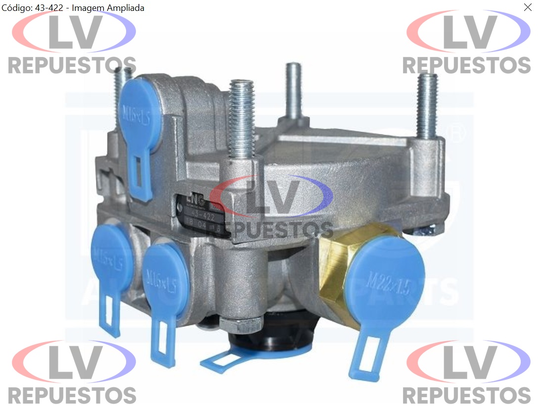 VALVULA RELAY S4/S5 TIPO WABCO 5 SALIDAS LNG