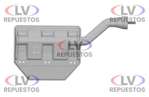 SOPORTE GUARDABARRO TR LI CURVO SC124 CABEZON HORIZONTAL FADO