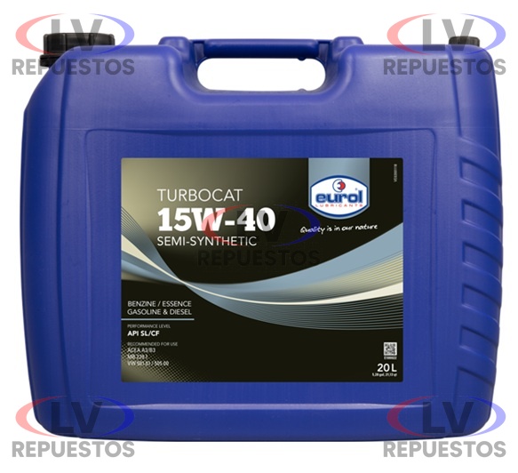 ACEITE MOTOR 15W-40 SEMI SINTETICO 20L EUROL