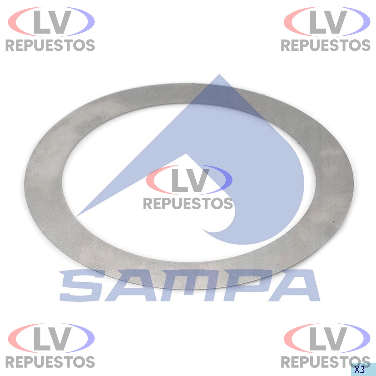CALCE LAMINA PERNO PUNTA EJE 68X89 0.10MM SC S3/S4 SAMPA