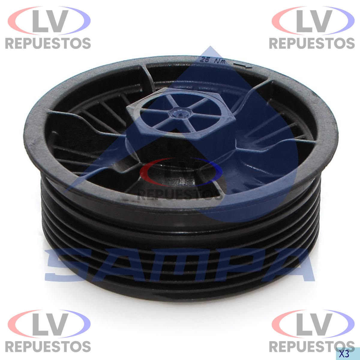 TAPA FILTRO DE COMBUSTIBLE S5 HPI/PDE SAMPA