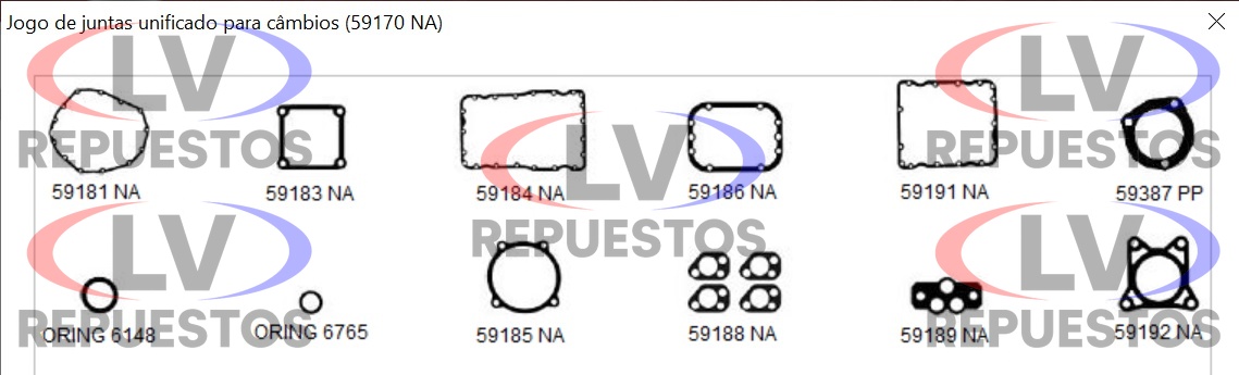 JUEGO JUNTA CAJA 3Y3 4Y4 GR900 S/ RETEN SANTA CRUZ