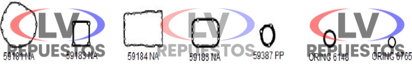JUEGO JUNTA CAJA 3Y3 4Y4 GR900 C/ RETEN KACMAZLAR