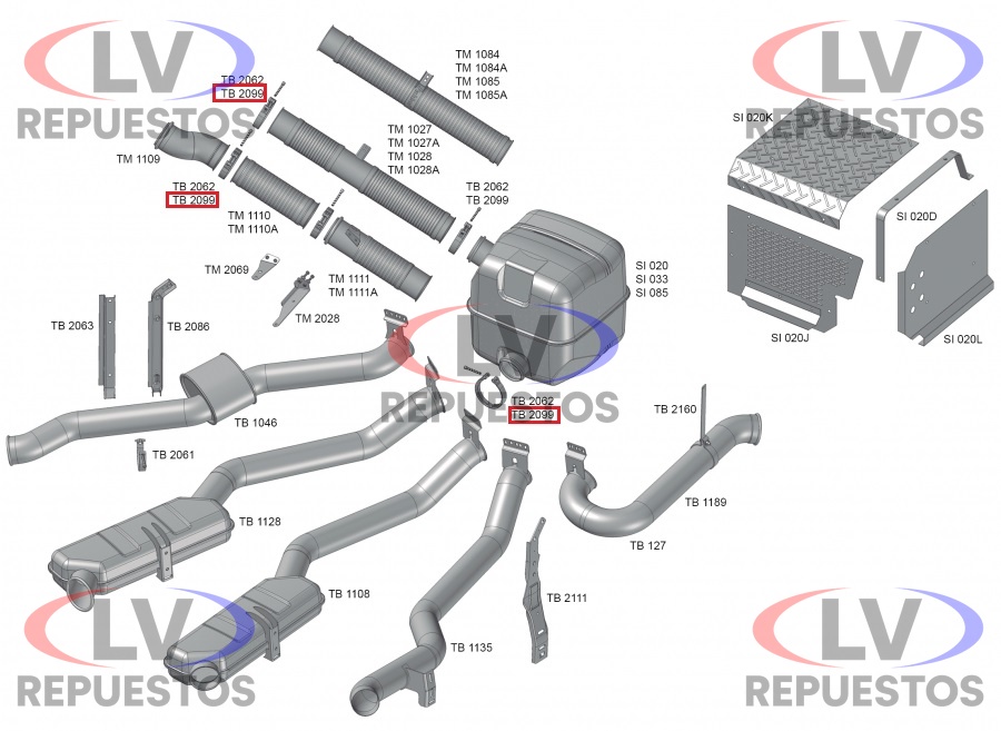 ABRAZADERA TUBO ESCAPE 4.1/2" GALVANIZADO SC S4/S5 FABBOF