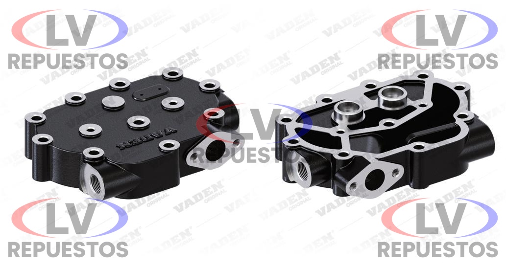 TAPA COMPRESOR AIRE SUPERIOR BENDIX 75MM 10 AGUJ. VADEN