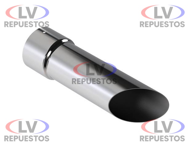 PUNTERA CA�O ESCAPE RECTO CROMADO 4.1/2" 450MM BEPO